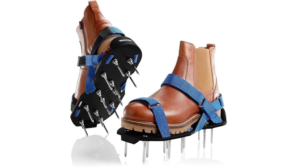 adjustable lawn aerator footwear
