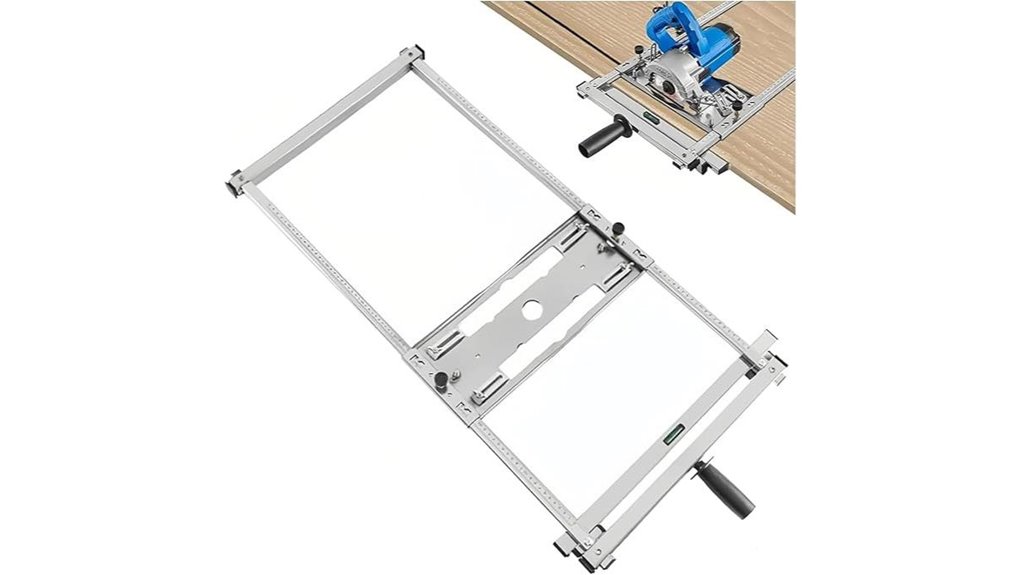 adjustable woodworking cutting guide