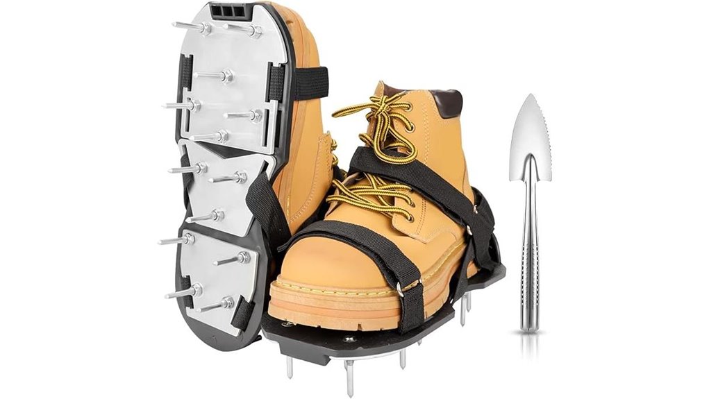 aerate lawn easily black