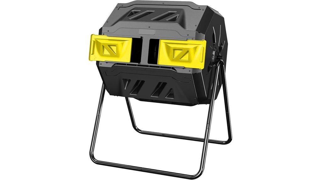 aerated dual chamber composting system