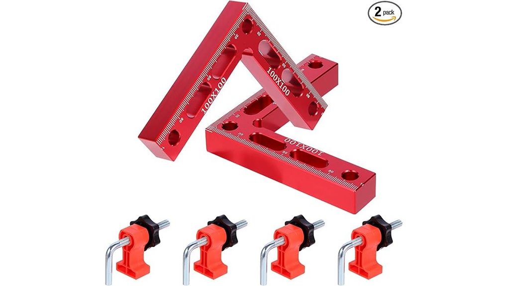 aluminum woodworking clamp red