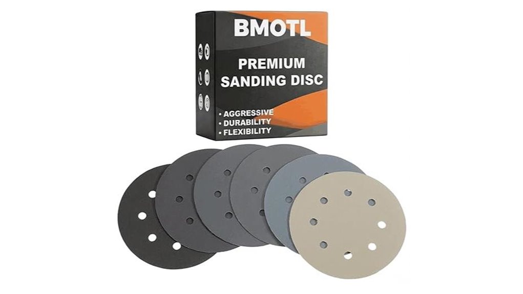 assorted grit sanding discs