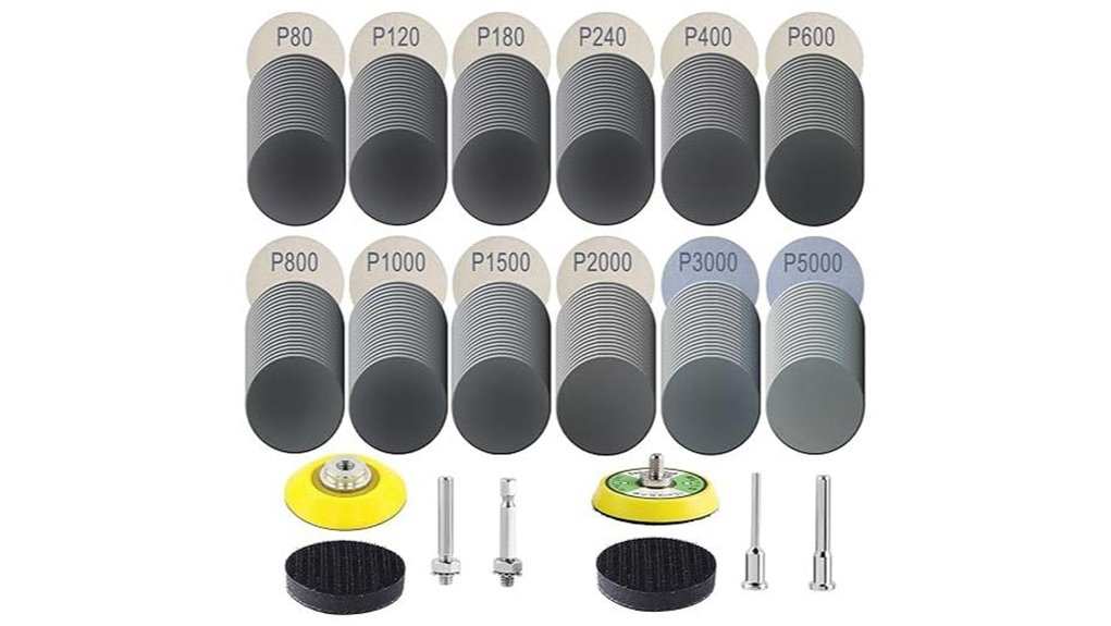 assorted sanding discs set