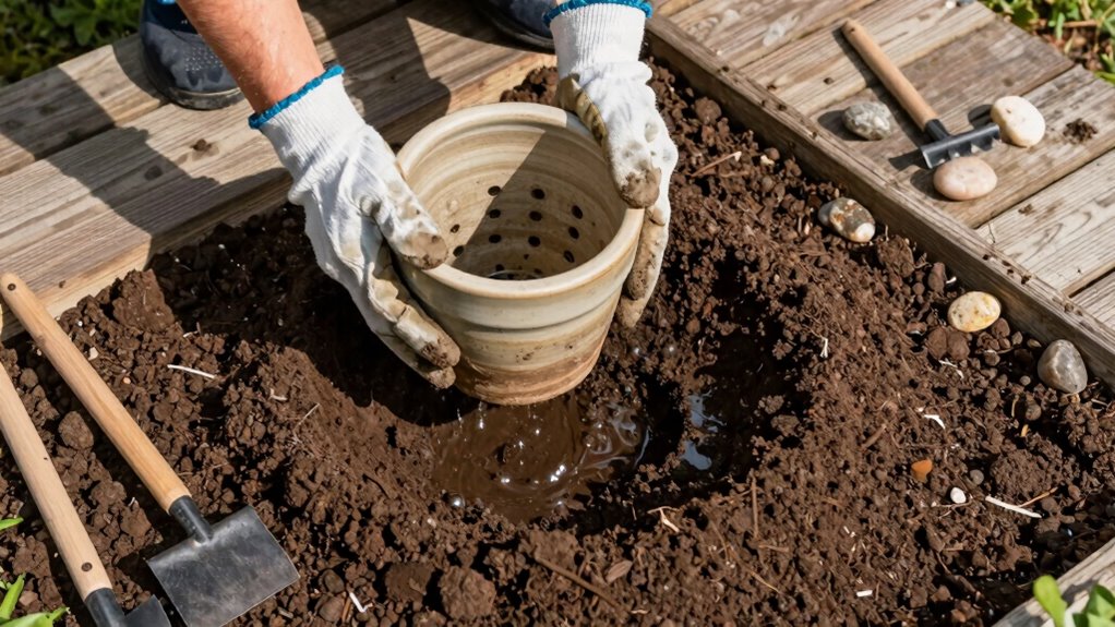 avoid wet clay compaction