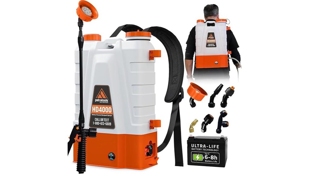 battery powered backpack sprayer