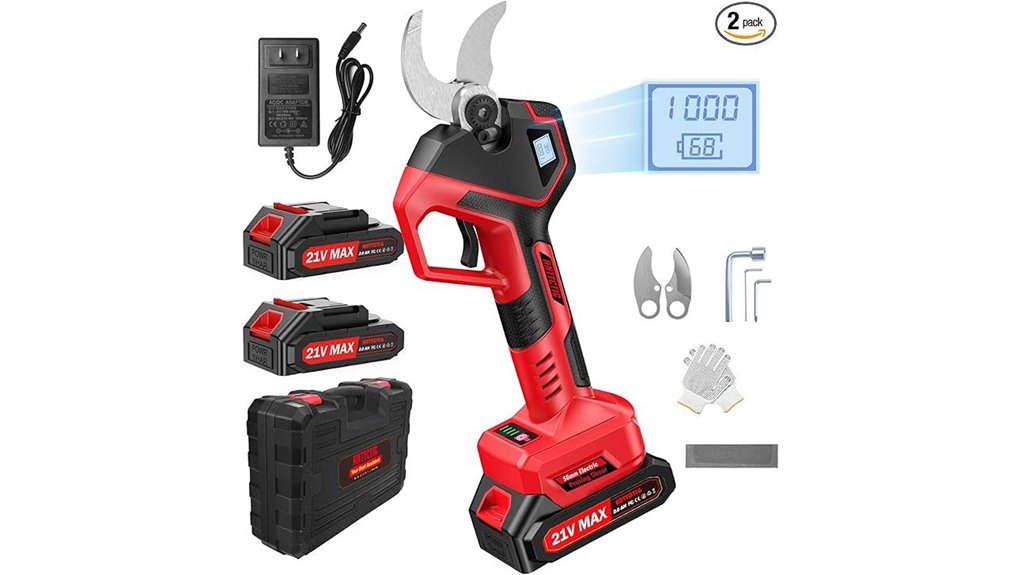 battery powered pruning shears