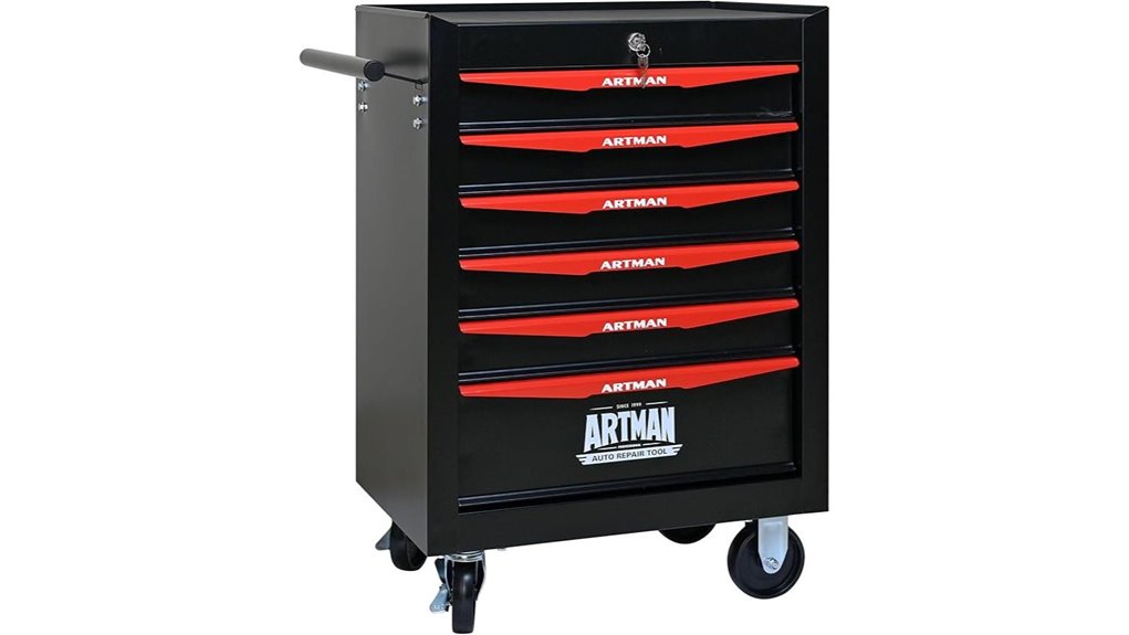 black rolling tool chest