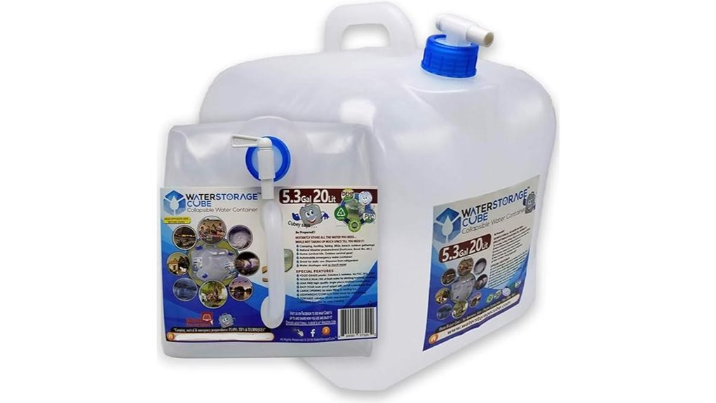 bpa free collapsible water container