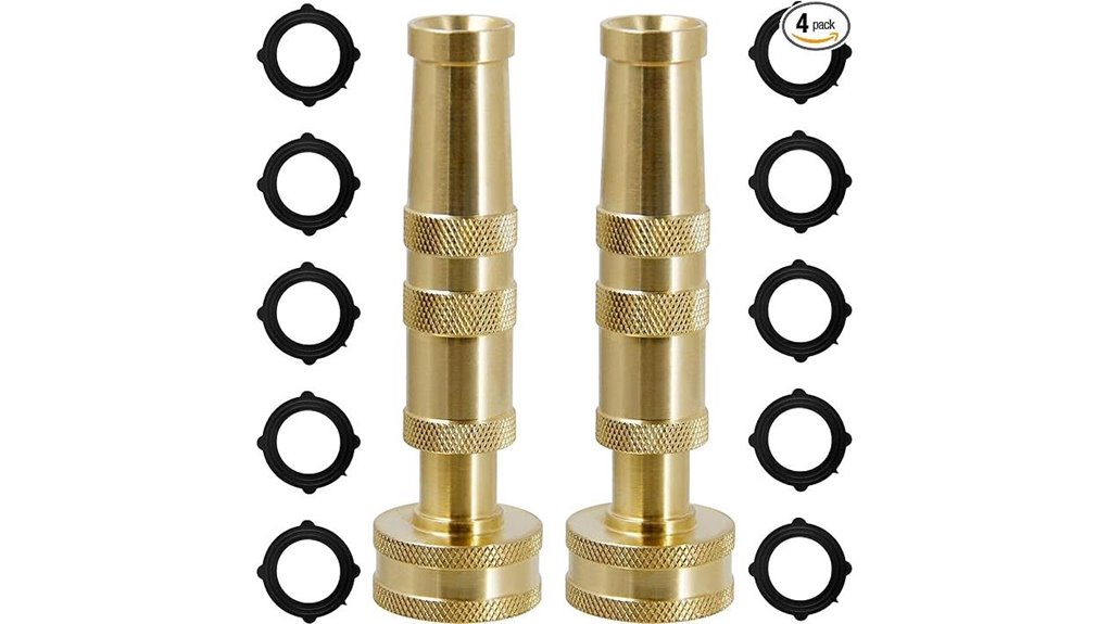 brass hose nozzle set