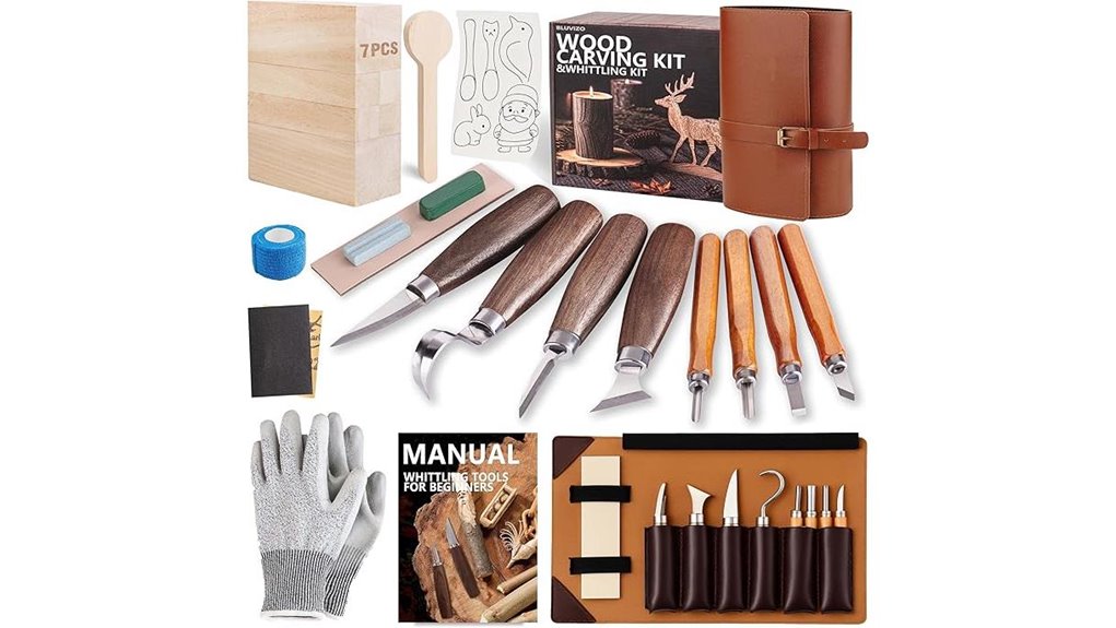 carving tools in case