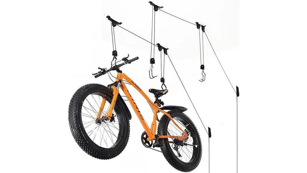 ceiling bike storage solution