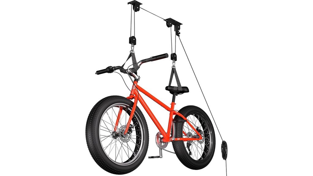 ceiling mounted bike storage solution