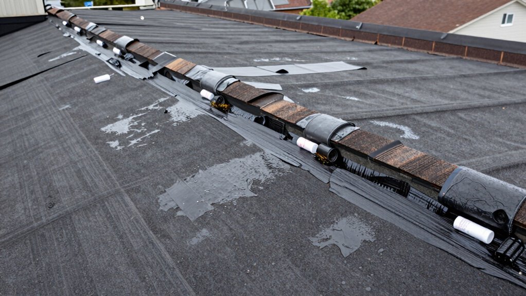 clear clogged downspouts promptly