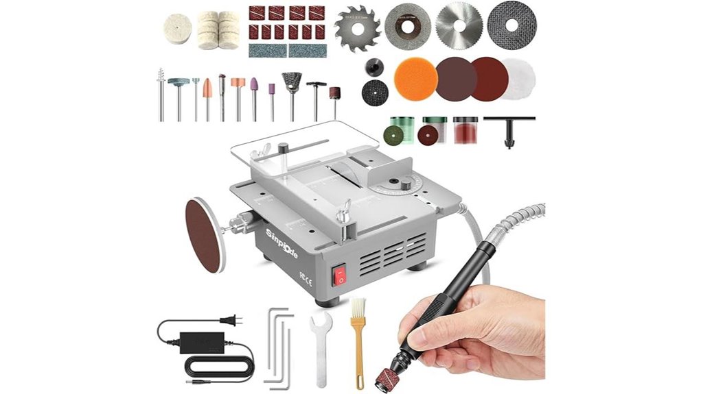 compact adjustable table saw