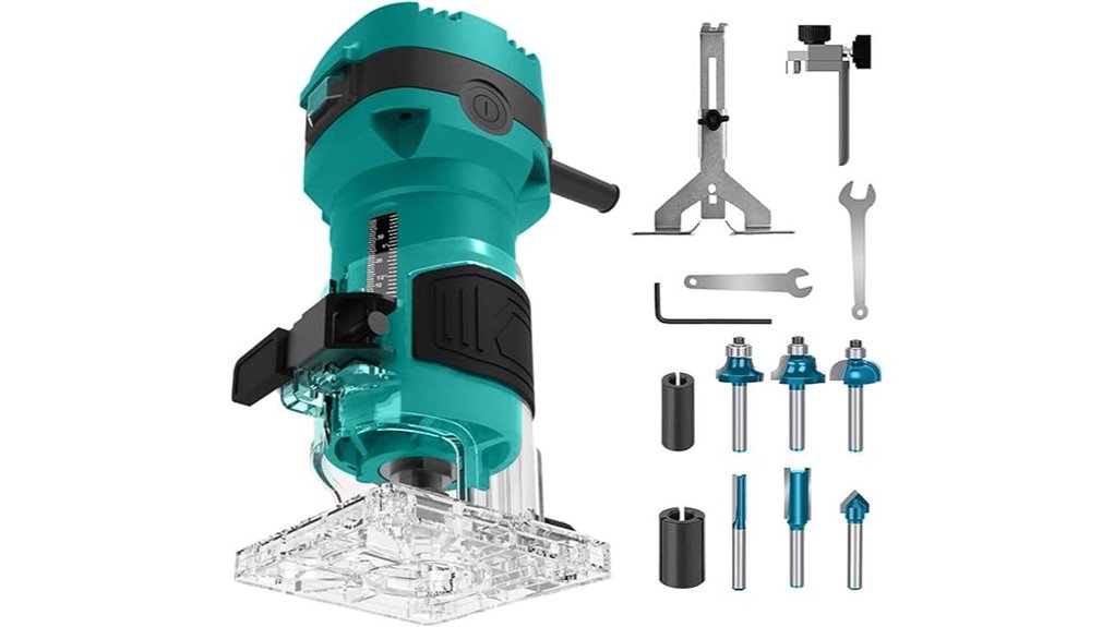 compact router with bits