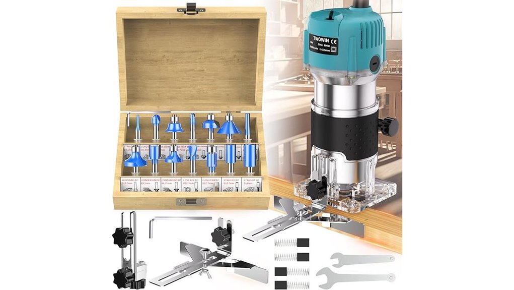 compact router with bits