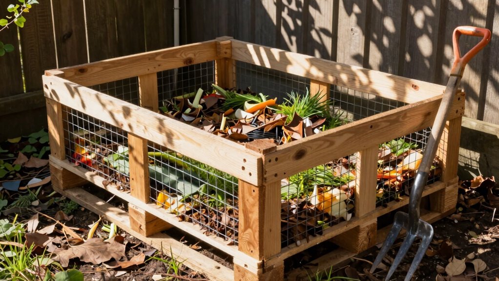 compost with suitable materials