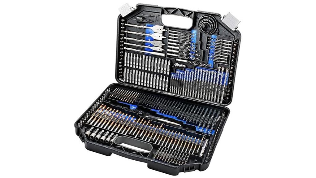 comprehensive drill bit set