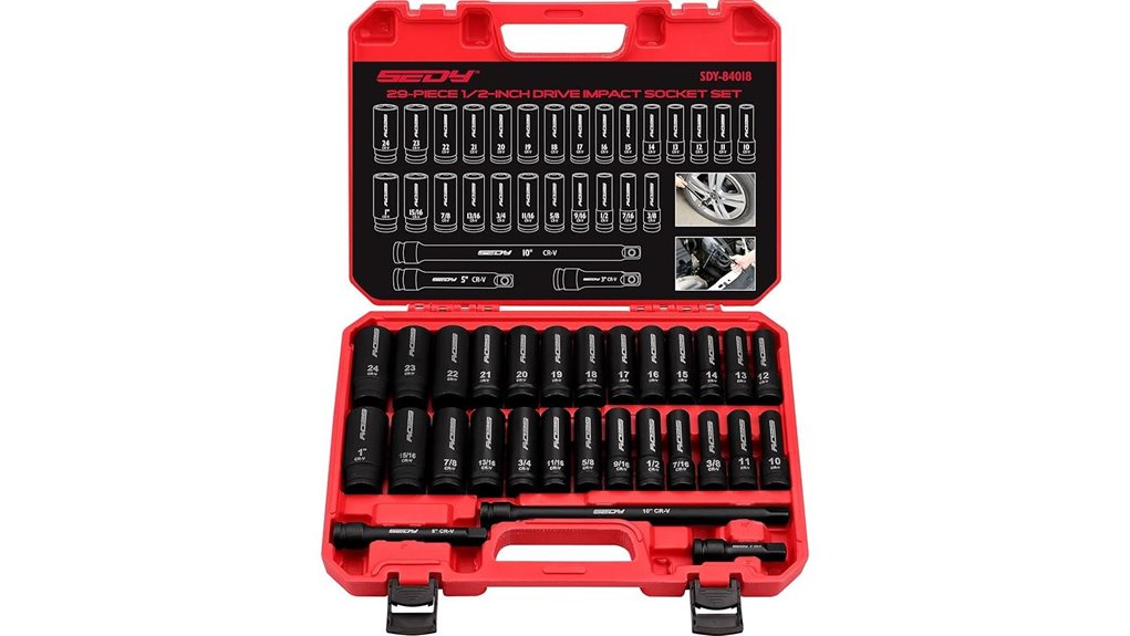 comprehensive impact socket set