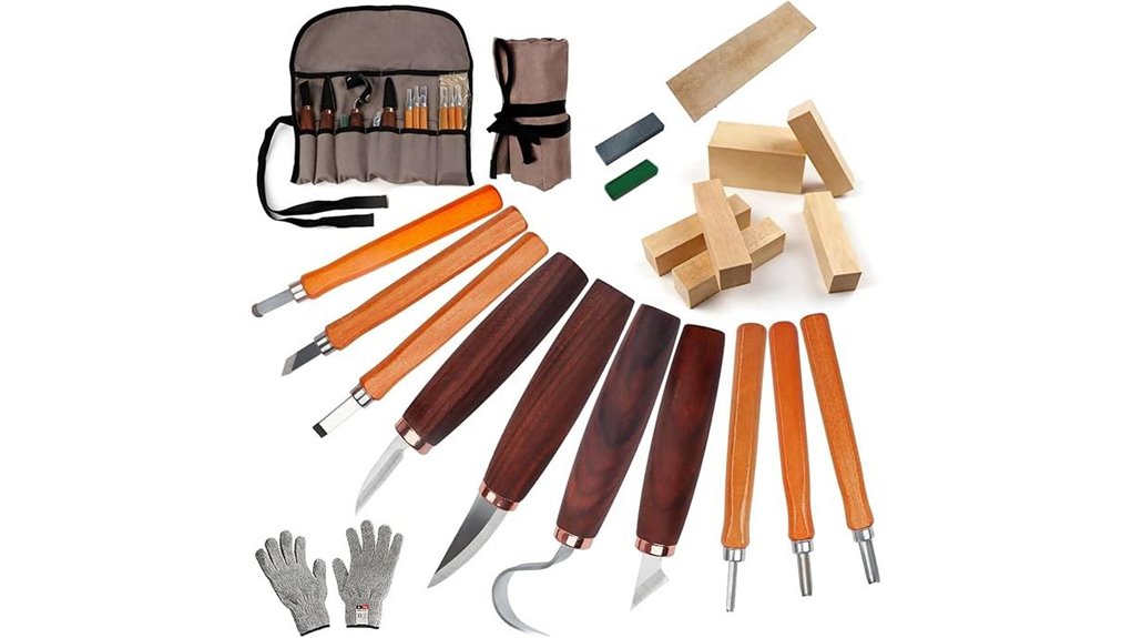 comprehensive wood carving set