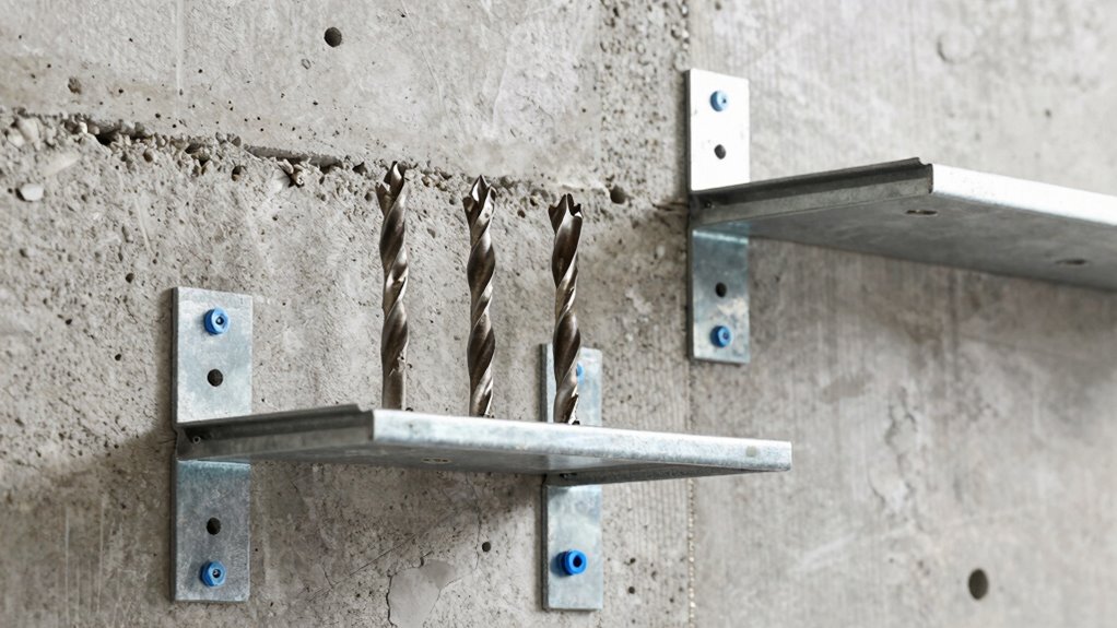 concrete shelving installation techniques