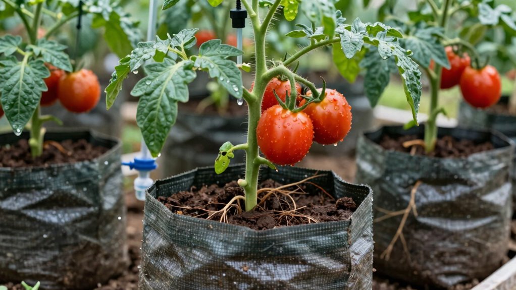 consistent moisture for tomatoes