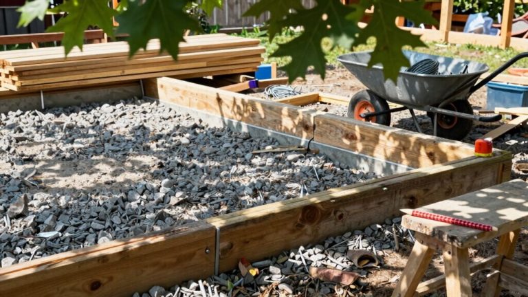 constructing a backyard shed