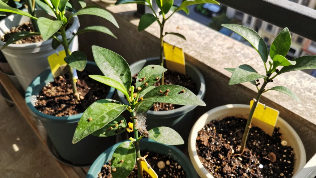 container fruit tree pests