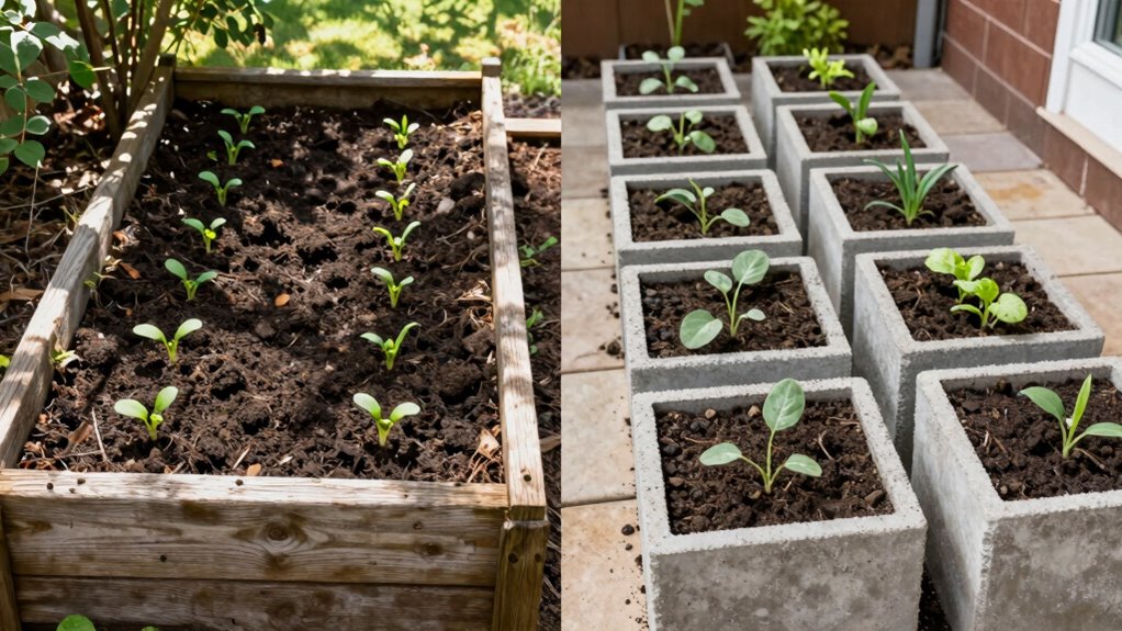 containers versus raised beds