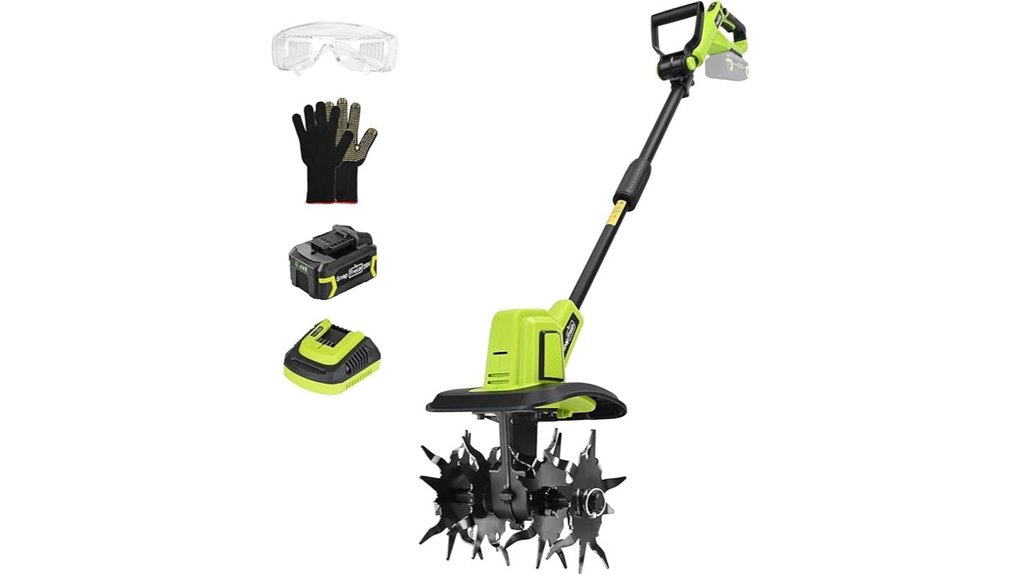 cordless tiller with battery