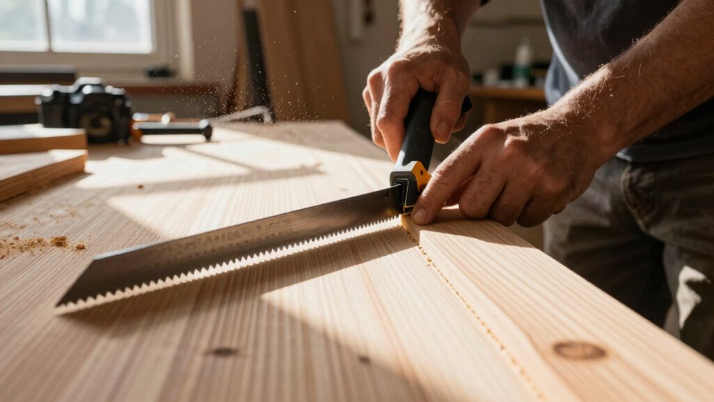 cutting plywood with grain