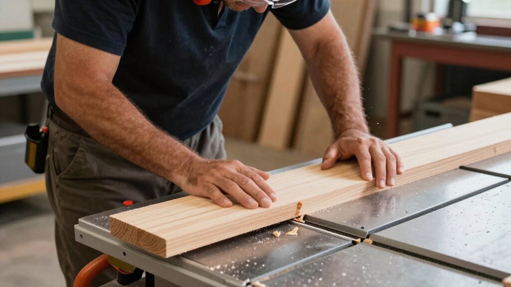 cutting wet wood safely