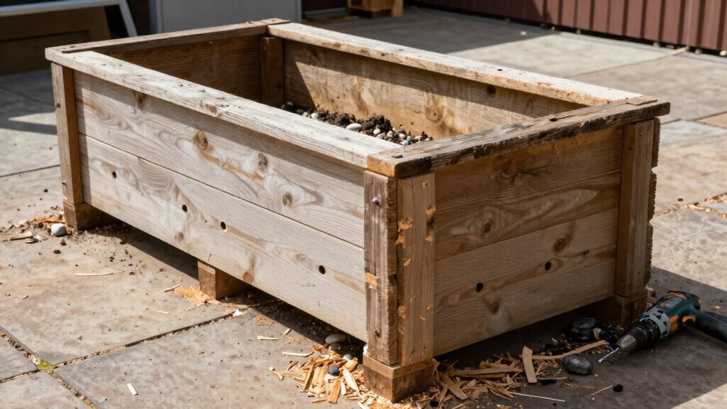 drill drainage holes properly