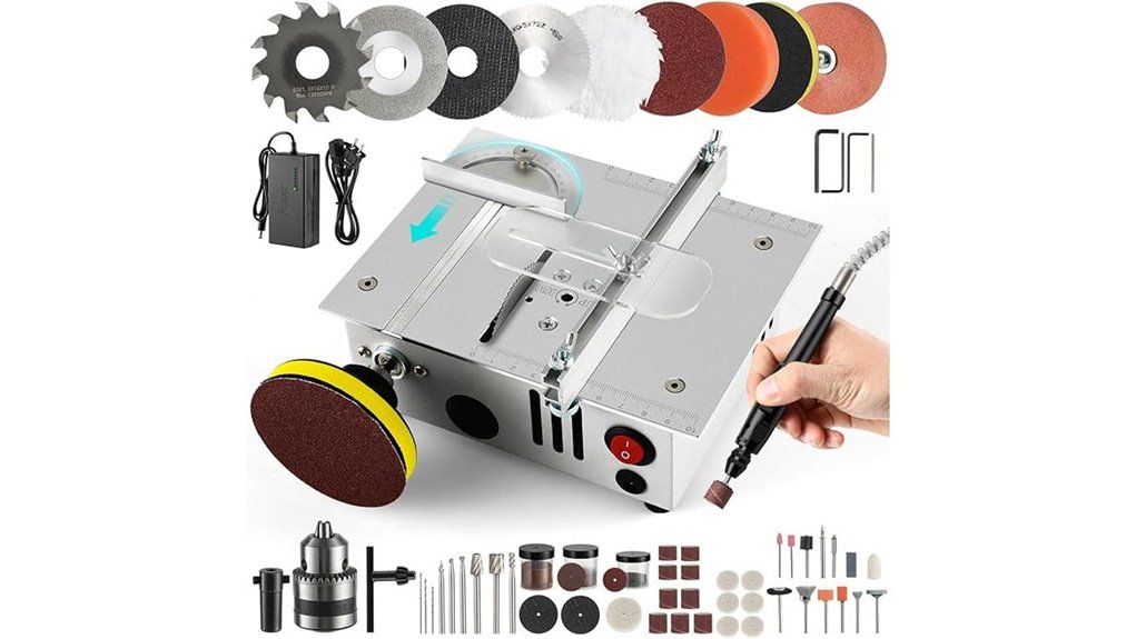dual motor mini table saw