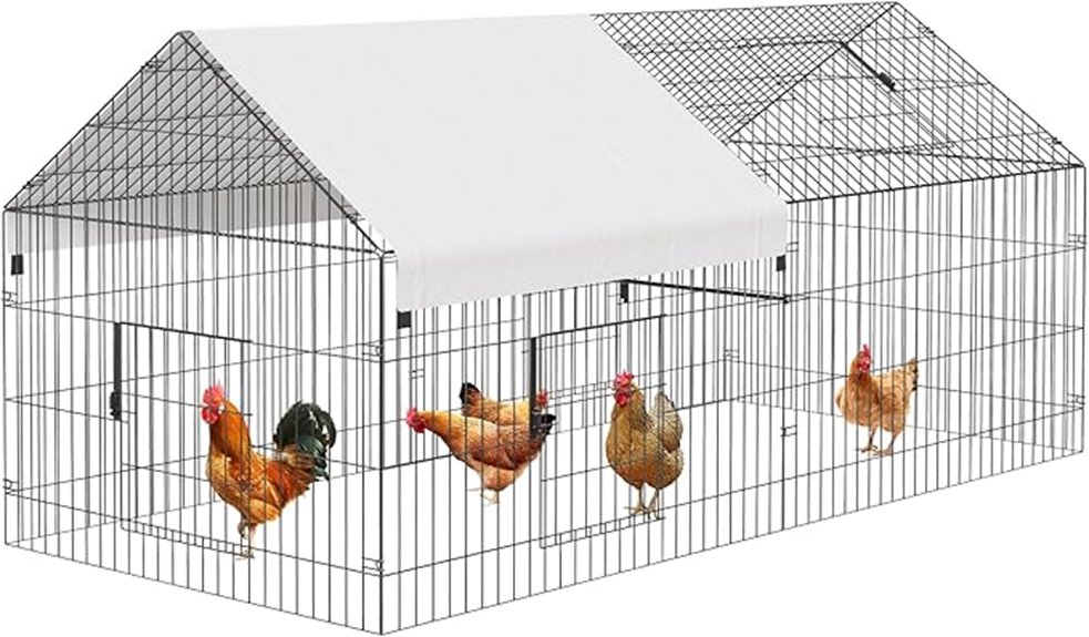 durable chicken coop set