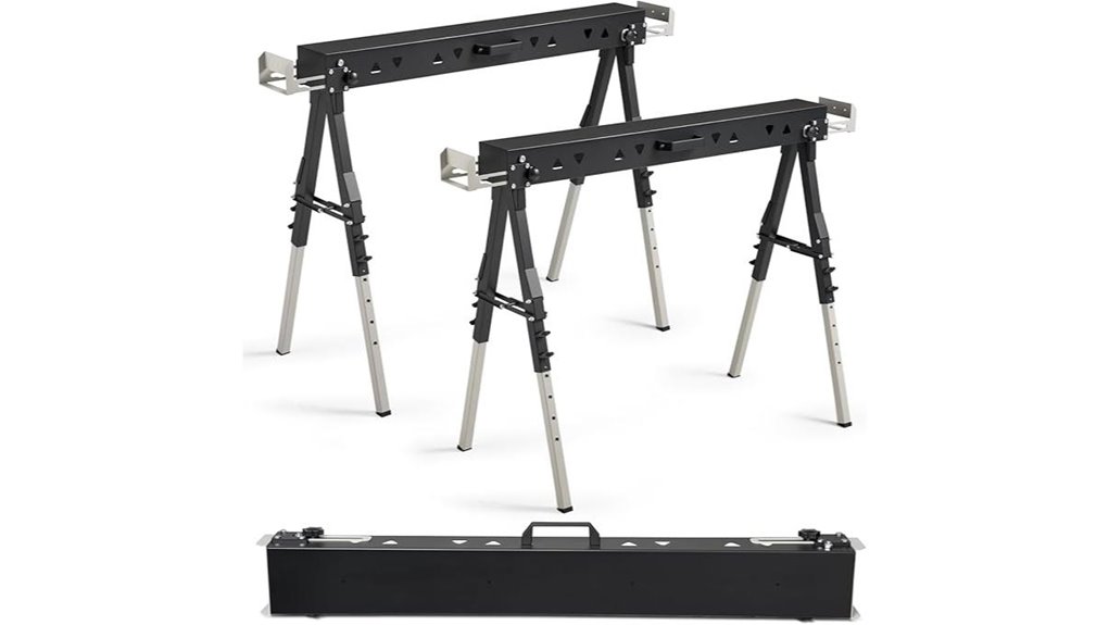 durable folding sawhorse pair