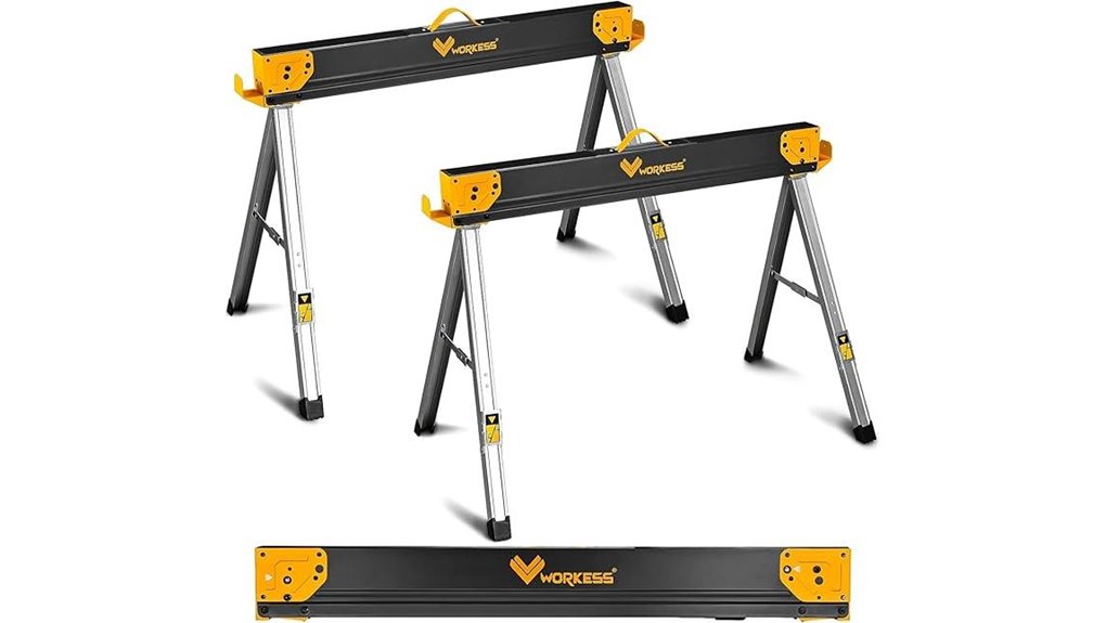 durable folding sawhorses set