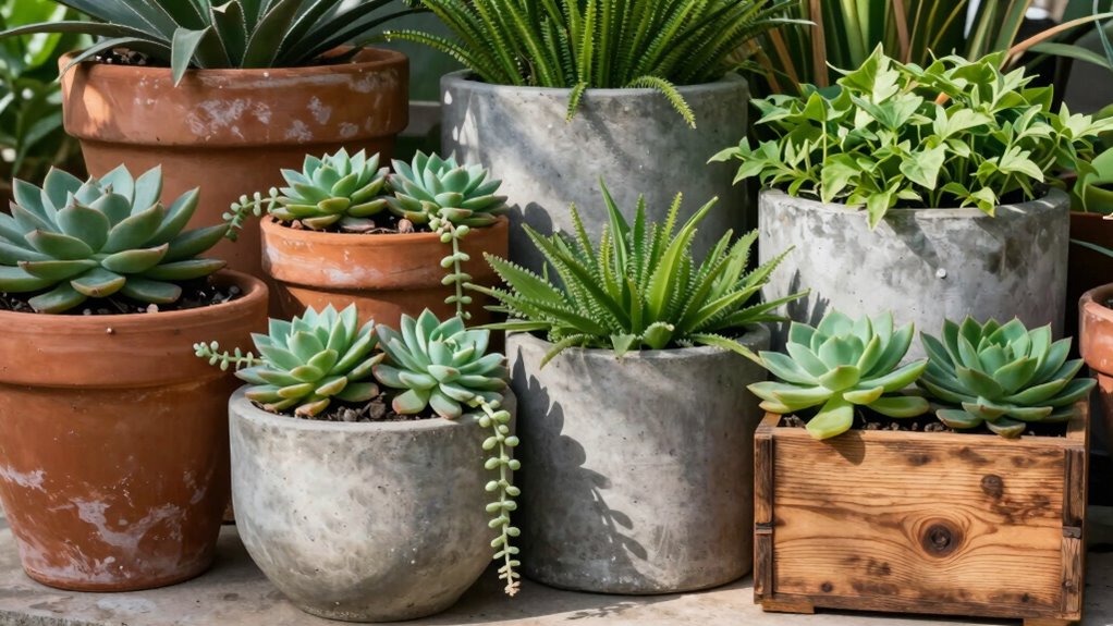 durable garden pot materials
