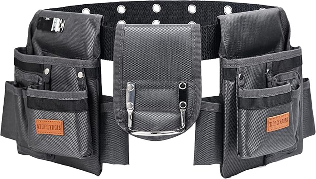 durable multi pocket tool belt