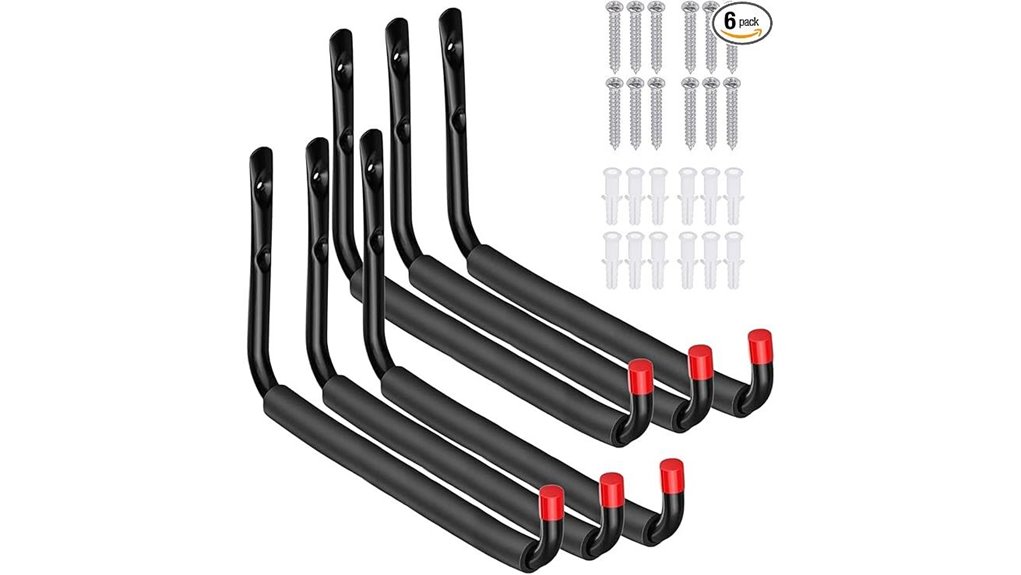 durable padded garage hooks