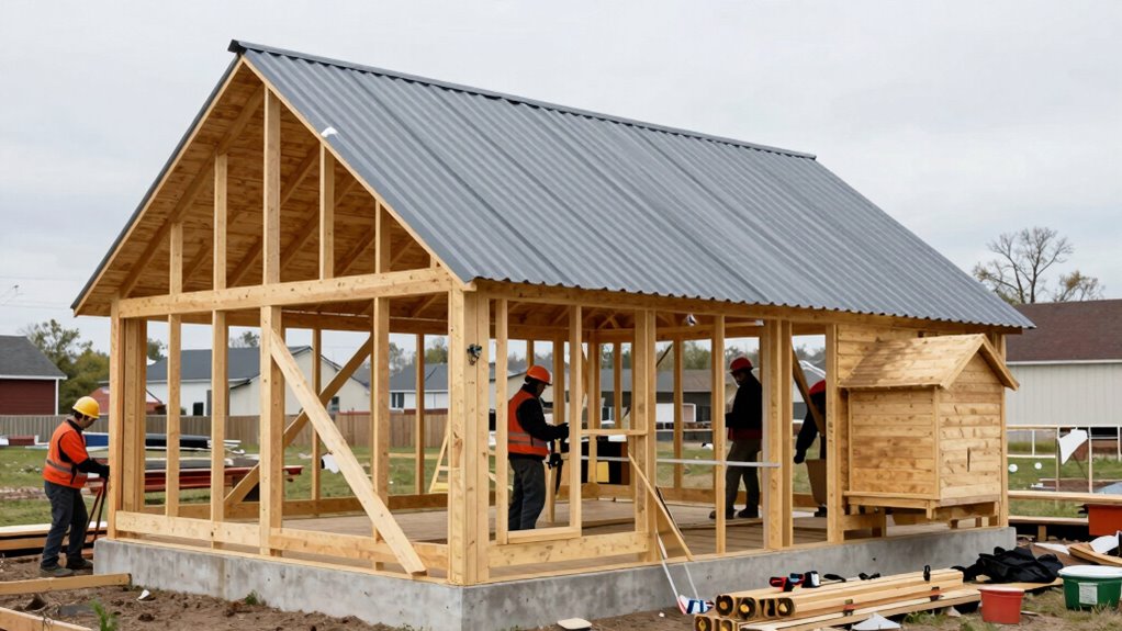 durable sloped roofing construction