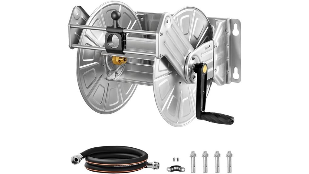durable stainless steel hose reel