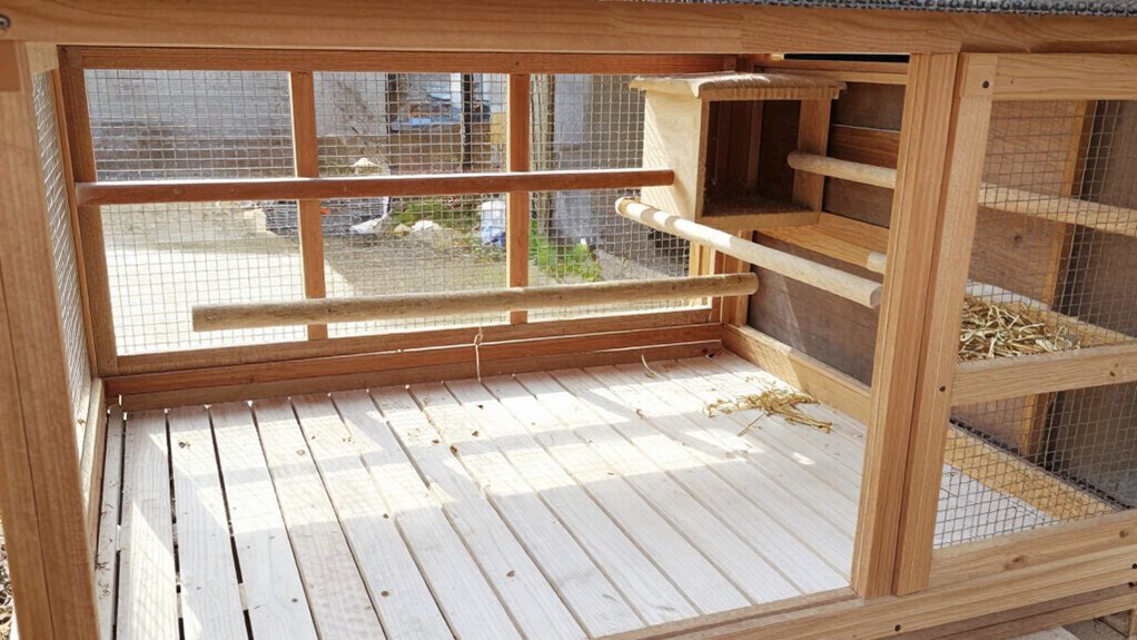 easy to clean coop flooring