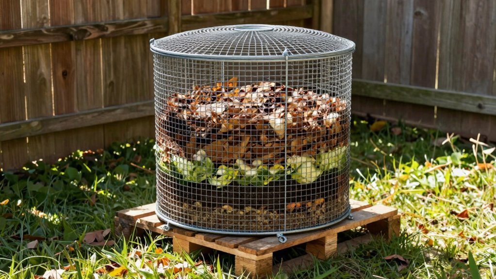 easy wire mesh composter