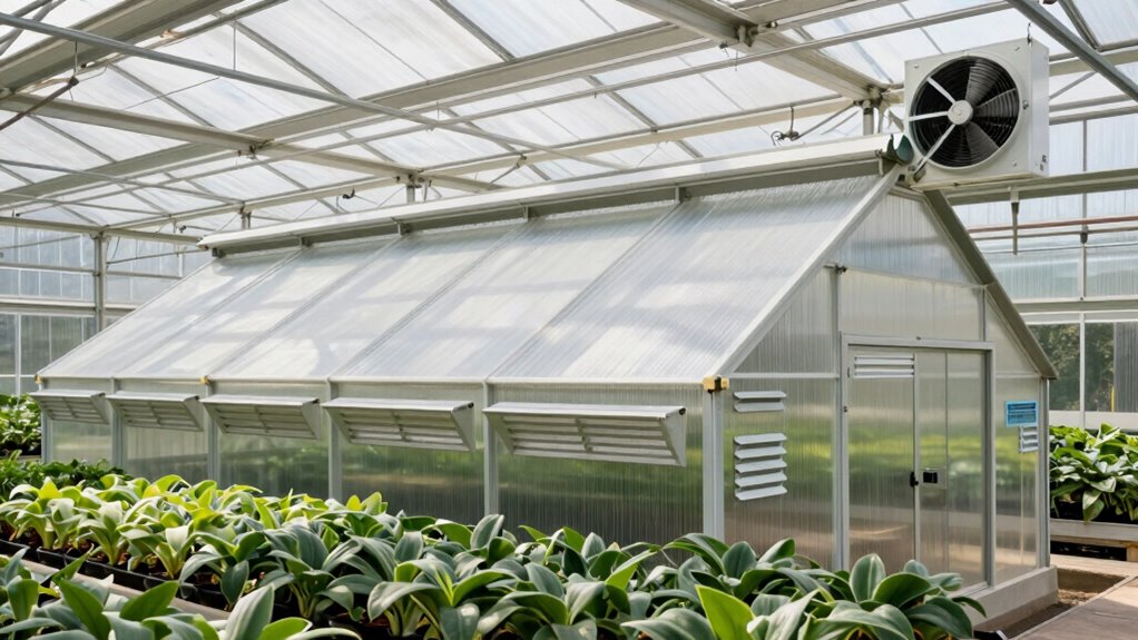 effective greenhouse ventilation setup