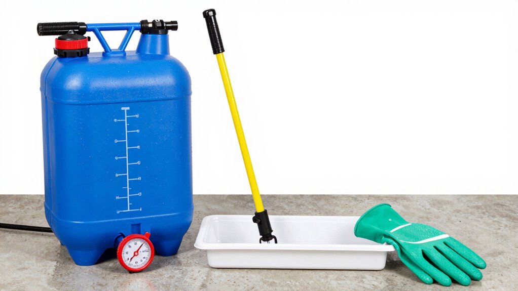 efficient backpack sprayer setup