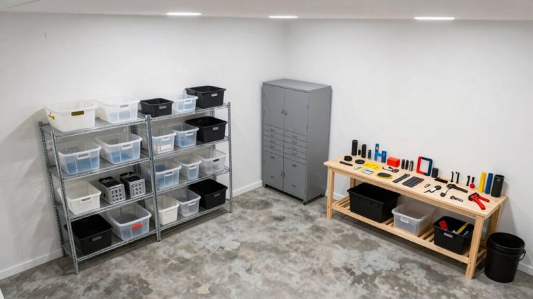 efficient garage storage installation