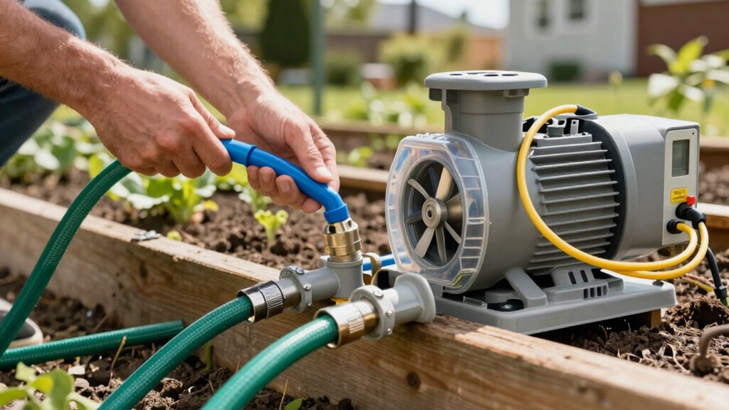efficient garden irrigation setup