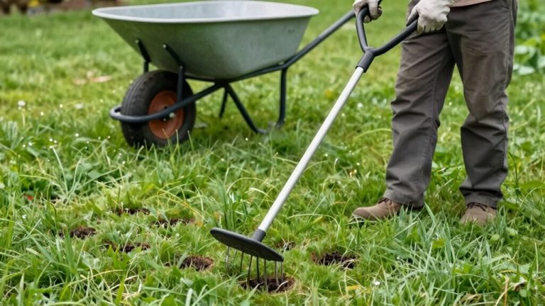 efficient manual lawn aeration