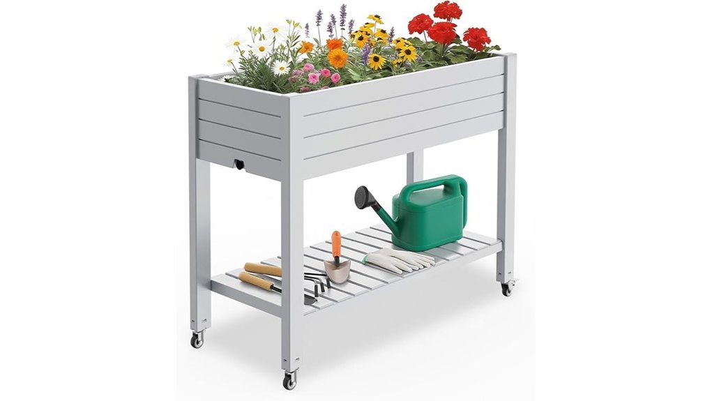 elevated mobile gardening system